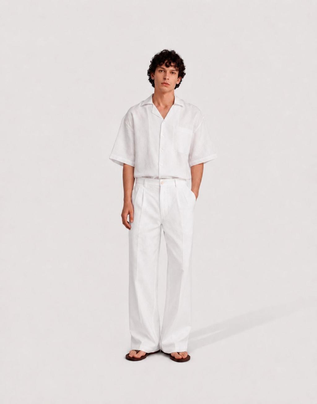 Linen Short-Sleeved Shirt